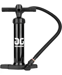 AQUAGLIDE Universal Hand Pump for Inflatable Kayaks Single and Double Action High Pressure 10 PSI Pump Built in Gauge