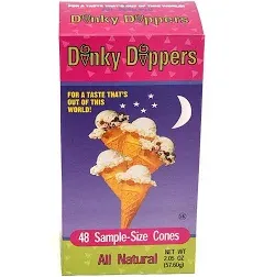 Dinky Dippers Miniature Ice Cream Cones Mini -Size 48ct, 1.95 Ounce