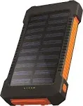 Chargeworx Power Bank 10K Solar, Black