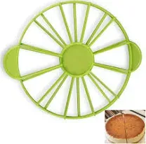 Round Cake Slice &amp; Pie Slicer Marker, Cake Divider, Cheesecake Cutter, Double...