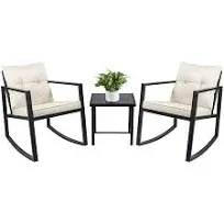 Shintenchi Outdoor Rocking Bistro Set