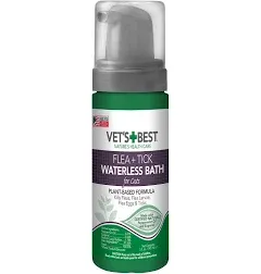 Vet&#039;s Best Flea + Tick Waterless Bath (For Cats) Kills Fleas &amp; Ticks - 5 oz.