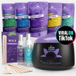 Home Waxing Kit Wax Warmer Hair Removal Waxing Kit - Professional at Home Waxing