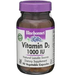 Bluebonnet Vitamin D3 1000 IU - 100 Softgels