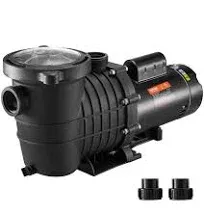 VEVOR Swimming Pool Pump 1-1.5HP 2-Speed w/Strainer Filter Pump Above Ground