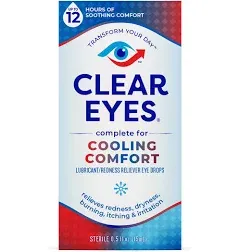 Clear Eyes Cooling Comfort Redness Relief Eye Drops - 0.5 fl oz