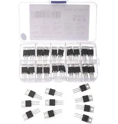 50pcs 10Types IRF Series MOSFET Transistors Assortment Kit