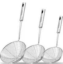 Anaeat Stainless Steel Spider Strainer Skimmer Set of 3