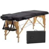 BestMassage Massage Table Massage Bed Spa Bed 73 Long 2 Folding Portable Massage Table wCarry Case Heigh Adjustable Salon Bed Face Cradle