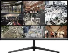 Real HD 22 Inch 1080P Thin LED Monitor with HDMI VGA Built in Speaker Compatible with CCTV Security DVR NVR