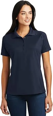 Sport-Tek L474 Ladies Dri-Mesh Pro Polo - Black