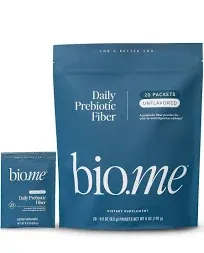 Daily Prebiotic Fiber Travel Packs 20 Servings - Fiber Supplement Powder for Digestive Health & Gut Health - Fiber Powder Unflavored Prebiotics, Non-GMO Dietary Fiber Gluten & Sugar Free Soluble Fiber