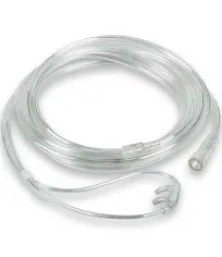 Medline Adult Soft-Touch Nasal Cannula with 14' Tubing and Standard Connectors 