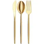 Trendables Gloss Gold Cutlery Combo | 120 Count