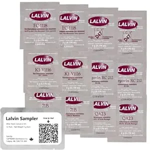 Lalvin Sampler Wine Yeast 12 Pack