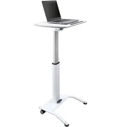 Stand Up Desk Store Pneumatic Adjustable Height Tilting Laptop Lectern