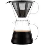 Bodum Melior Manual Drip Coffee Maker Stainless Steel Filter Glass Pot MINT