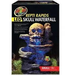 LED  Zoo Med New Skull Waterfall (Medium) Working Reptiles Terrariums Halloween