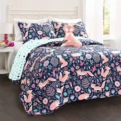 Lush Decor Pixie Fox Quilt Set