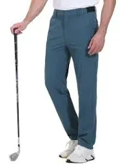 Rdruko Men's Stretch Golf Pants Quick Dry Lightweight Casual Dress Pants with Pockets