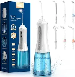 Cordless Water Dental Flosser for Teeth - Portable and Rechargeable Oral Irri...