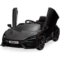 Kidzone Ride On 12V Licensed McLaren 765LT Car Kids Electric Vehicles 3-6 with Remote Control, 2 Speeds, Smooth Start, Suspension, Hydraulic Doors & Hidden Training Wheels - Pink