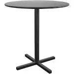 CoscoProducts COSCO 88852BLK1E Round Indoor/Outdoor Steel Bistro Table, 24", Black