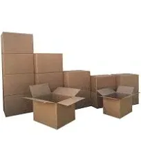 Professional-G<wbr/>rade Cardboard Moving Boxes - 15 Assorted Small and Medium Sizes