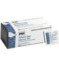 PDI Adhesive Tape Remover Pad,1-1/4 x 2-3/5,100/Pack,B16400