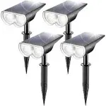 Starray Solar Spot Lights Outdoor with Motion Sensor, IP67 Waterproof 2-In-1 Sol