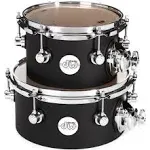 DW Design Series Concert Toms with Mount 8/10 Inch Black Satin