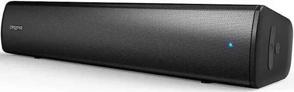 Portable Bluetooth Sound Bar Speaker With 10 W Rms From Creative,, In Black.