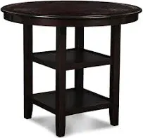 New Heritage Design Gia 5-Piece Counter Height Dining Set in Ebony