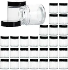 4oz Glass Jars with Lids Hoa Kinh 30 Pack Clear Empty Cosmetic Containers Rou...