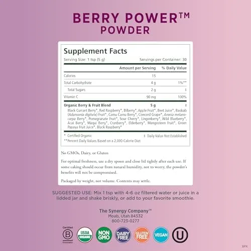 Pure Synergy Organic Berry Power Powder