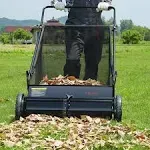 VEVOR 26" Push Lawn Sweeper + Wen 16" Electric Dethatcher Scarifier Bundle