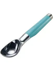 KitchenAid Gourmet Ice Cream Scoop, Heavy Duty, Blue, 9 in