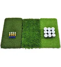 Rukket Mat Attack Tri-Turf Portable Golf Hitting 25in x 16in