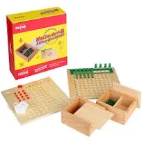 YHZAN Montessori Math Material Multiplication and Division Board Game Bead Boxed