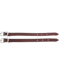 Tough-1 Leather Stirrup Hobble Straps - Dark Oil - Corro