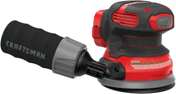 CRAFTSMAN V20 Random Orbit Sander with Fast Charger, Battery Sold Separately (CMCW220B & CMCB104)