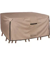  Rectangular Patio Heavy Duty Table Cover - Rectangular 136&#034;(L)x74&#034;(W) Brown