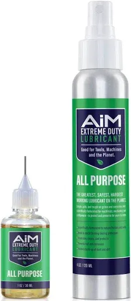 PlanetSafe AIM Hedge Trimmer & Chainsaw Lubricant Kit - Extreme Duty Lubricant - The World's Greatest, Safest, Hardest-Working Lubricant - Non-Toxic, Odorless - Cleans, Protects