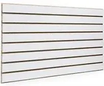 White Slatwall Panels 24"H x 48"L (Set of 2 Panels)