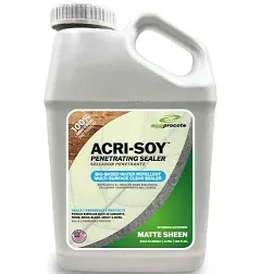 Acri-Soy Penetrating Wood & Concrete Sealer, Odorless, Non-Toxic Wood Sealer, 1 Gallon, Ideal for Pavers, Basement, Garage Floor, Patio, Wood Deck, Garden Bed, Multiple Surfaces