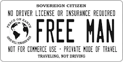 212 Main Free Man Sovereign Citizen Photo License Plate