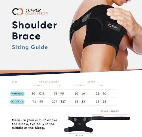 Copper Compression Recovery Shoulder Brace