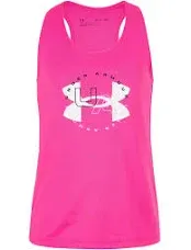 Under Armour Girls Bubble Abbreviation Logo Tank Shirt Size:Youth Large $25