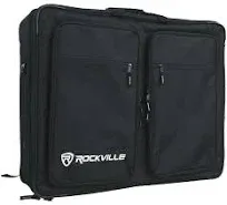 Rockville DJBP24 Rugged DJ Compact Backpack with 11 Compartments/F<wbr/>its 17&#034; Laptop