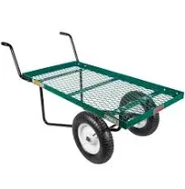 Farm Tuff 24" x 48" 2-Wheel Metal Deck Push Cart